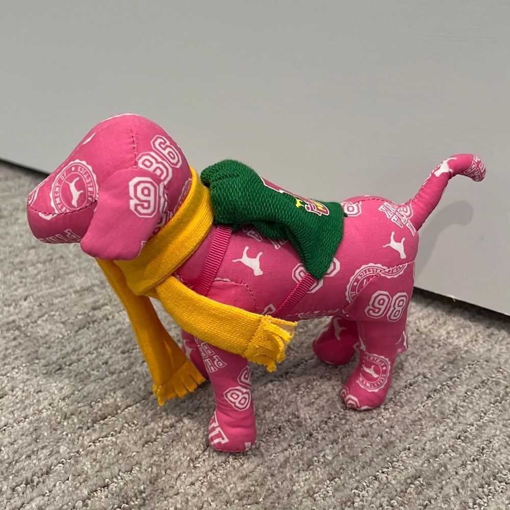 PINK Victoria’s Secret Logo Dog w/ Scarf